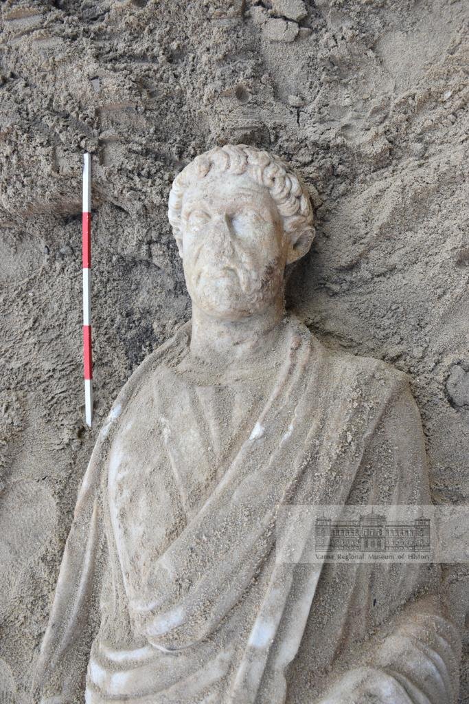 Well-preserved Roman-era marble statue discovered near Varna, ancient Odessos