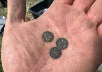 1,000-year-old coins and Roman fibula unearthed at medieval fortress in Poland