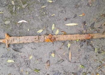 1,100-year-old Viking sword pulled from English river by magnet fisher