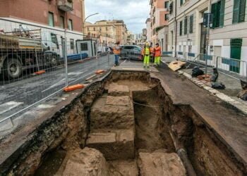 Construction in Rome uncovers ancient funerary complex