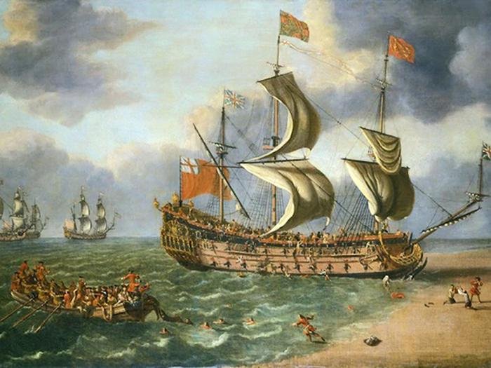 Wreck of 340-year-old royal warship discovered off the English coast