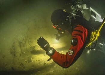 Sunken ship from the Hanseatic period