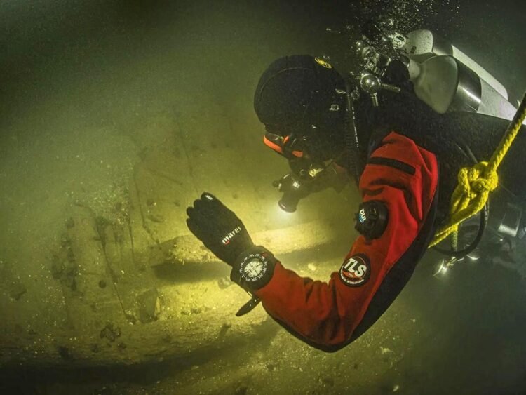 Sunken ship from the Hanseatic period