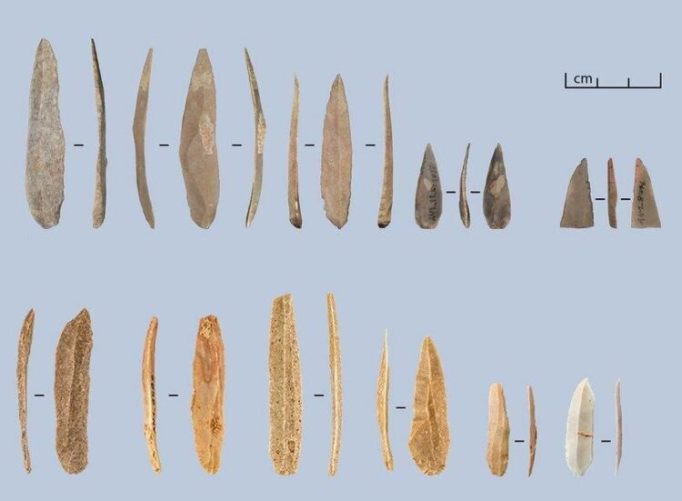 Mass production of stone bladelets suggests a cultural shift in Paleolithic Levant