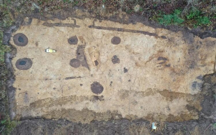 Archaeologists unearth a massive Viking hall in Denmark