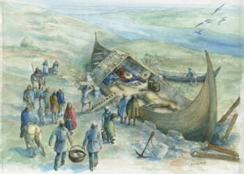 Ancient Viking burial ship Unearthed in Norway