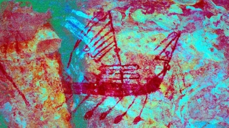 Ancient rock art in Australia depicts Indonesian warships, study suggests