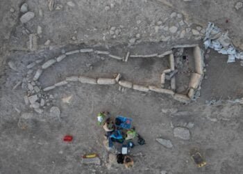 Two megalithic dolmens discovered at the La Lentejuela Teba necropolis in Spain