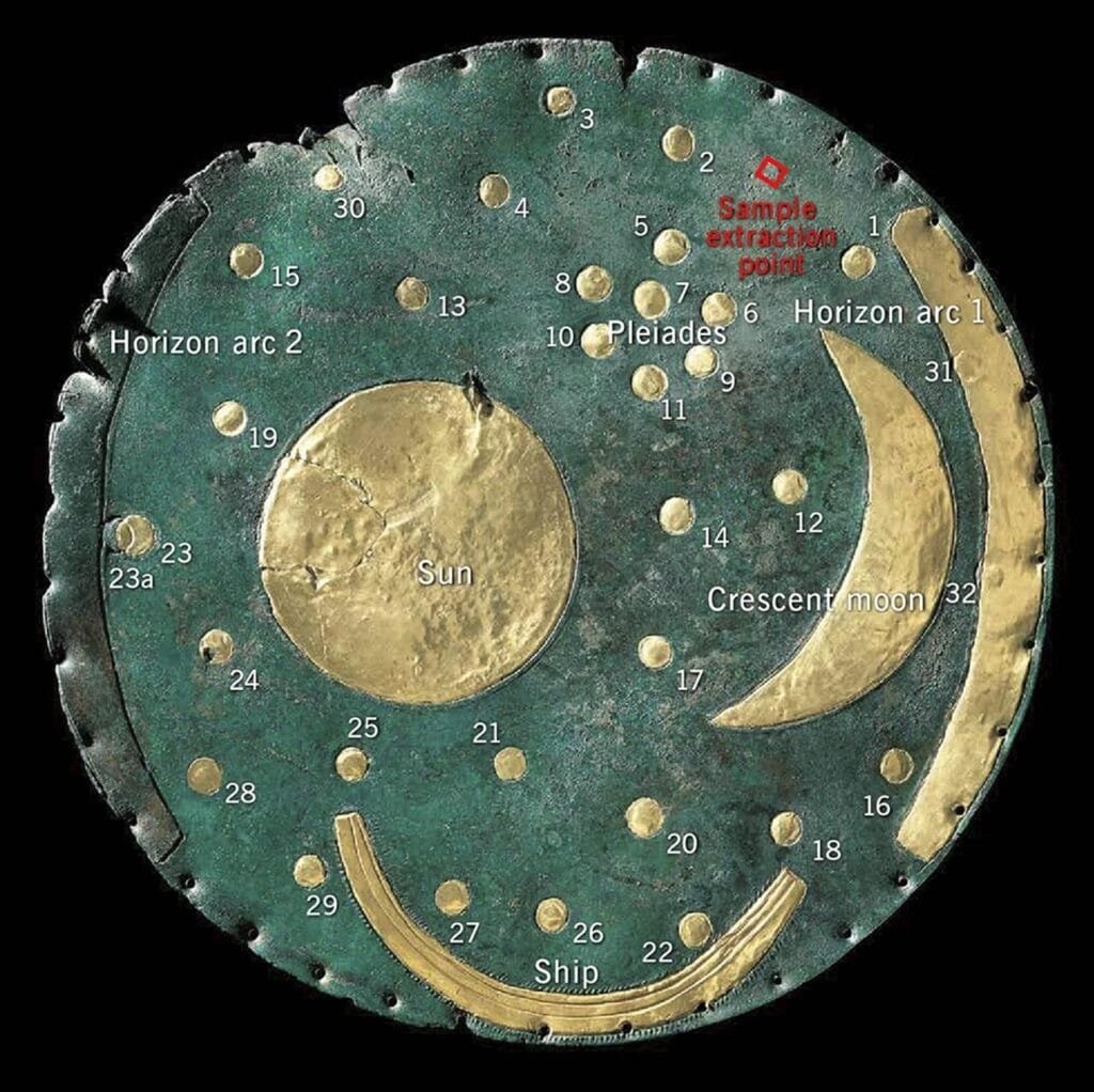 New study reveals how the 3,600-year-old Nebra Sky Disk was crafted ...