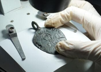 5th-century amulet depicting Solomon defeating the devil found in Turkey