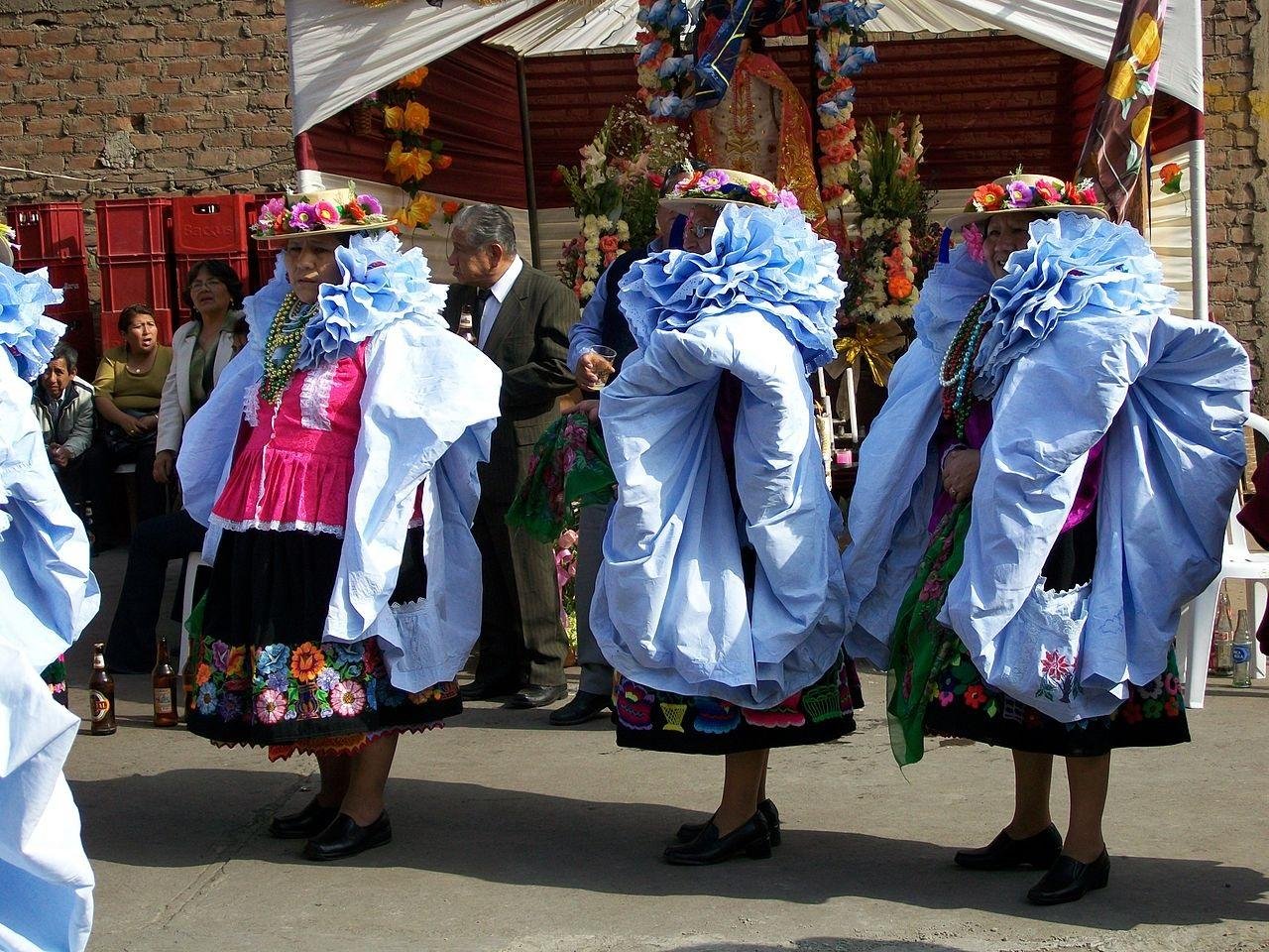 Pre-Inca people stomped salutes to their thunder god on a dance floor