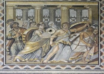 Ancient Roman mosaics unearthed during rescue excavations in southeastern Turkey