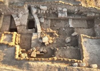 Archaeologists uncover Roman military amphitheater with blood-red walls near 'Armageddon'