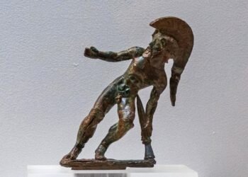 Depiction of hero Ajax found in 1,800-year-old sunken building in Greece