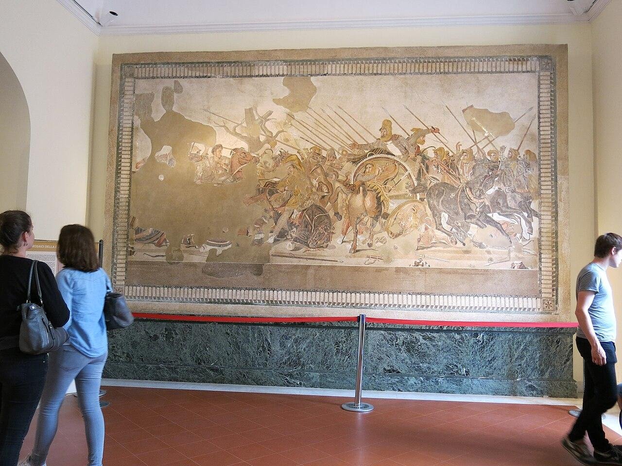 The Alexander Mosaic in the Archaeological Museum of Naples. 