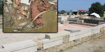Alexander the Great's bathroom discovered at Aigai Palace in Greece