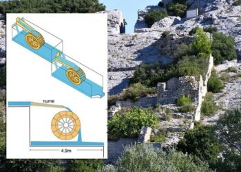 Layers of carbonate reveal the operation and decline of Barbegal, the largest ancient Roman water mill complex
