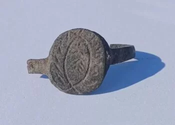18th-century brass trade ring unearthed at Colonial Michilimackinac