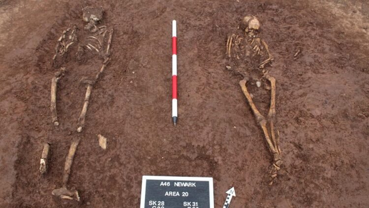Ancient burials, Roman well, and Anglo-Saxon house uncovered during A46 Newark bypass excavations