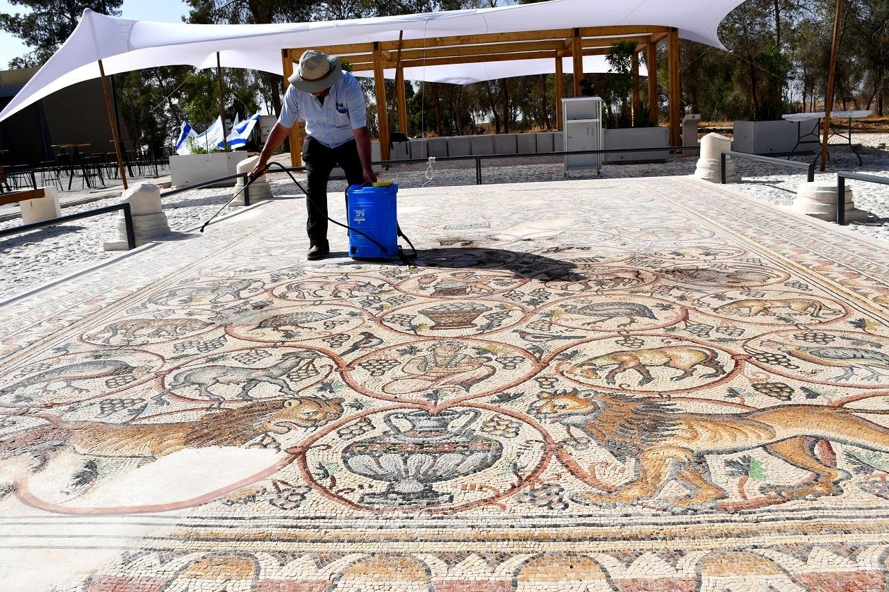 Stunning 1,600-year-old Byzantine mosaic unveiled in the Negev Desert of Israel