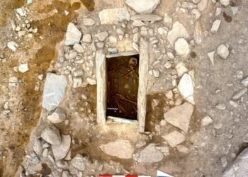 Copper Age cist tomb and decorated stele unearthed in Italy