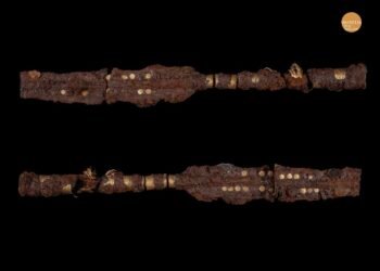 Denmark’s earliest iron weapons discovered: gold-plated lances unearthed at sacred Bronze Age site