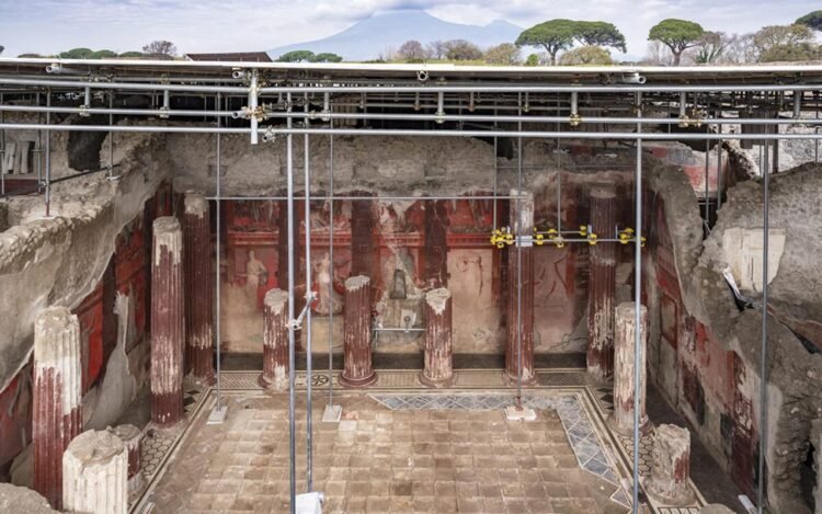 Rare Dionysian fresco unearthed in Pompeii depicts rituals and mystery cults