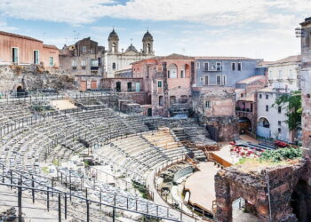 Ancient drainage network found beneath Roman theater in Catania, Italy