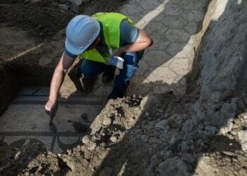 Ancient mosaic unearthed in Albania reveals 1900-year-old luxurious villa