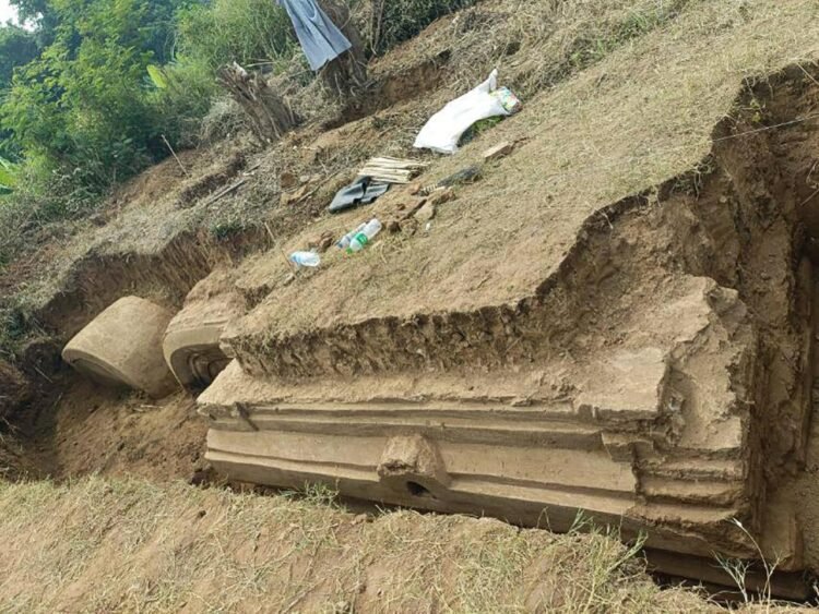 Earthquake reveals ancient royal structure in Myanmar