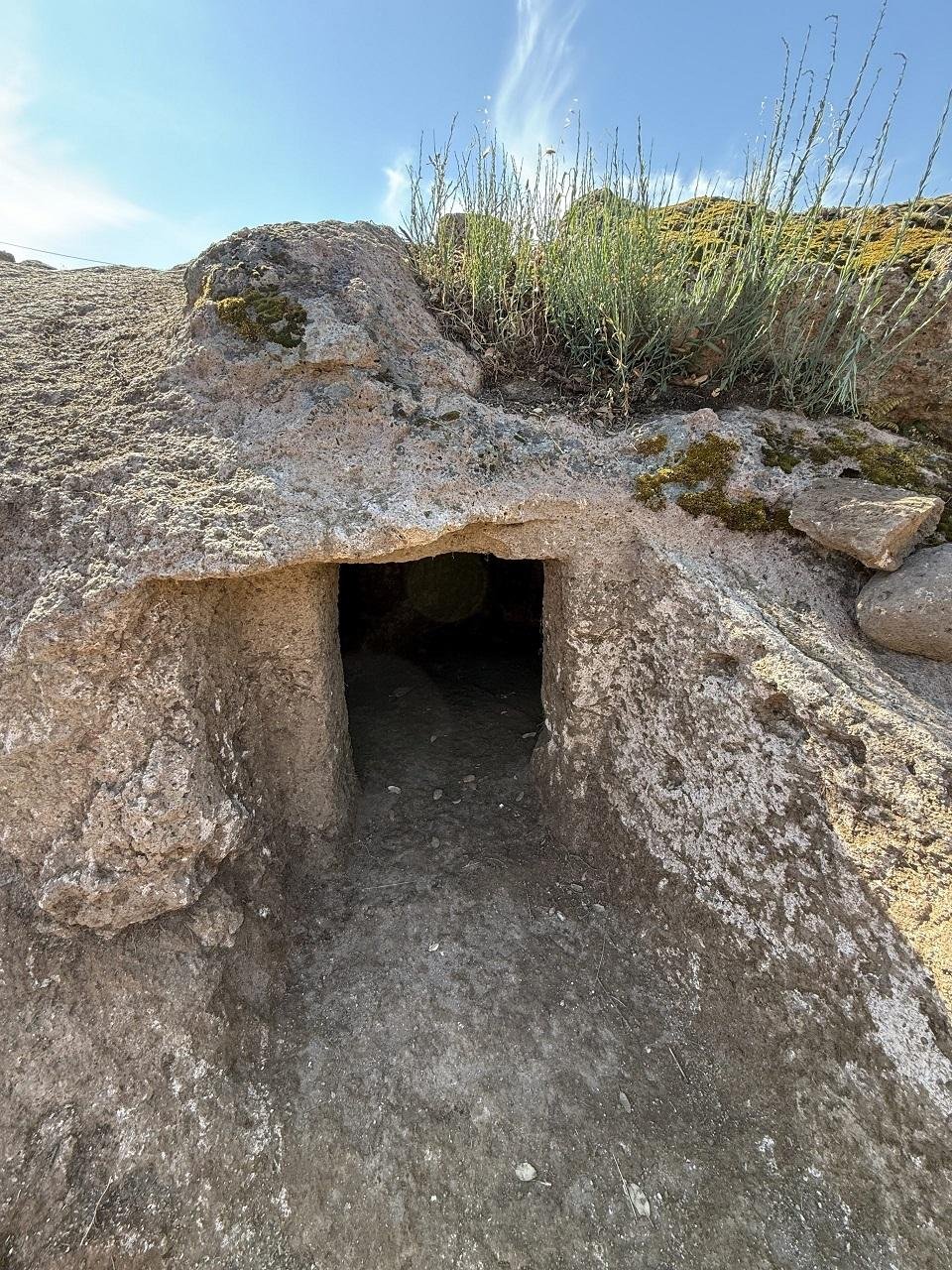 Three prehistoric domus de janas, or 