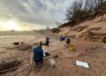 2,000-year-old human and animal footprints discovered at Lunan Bay, Scotland