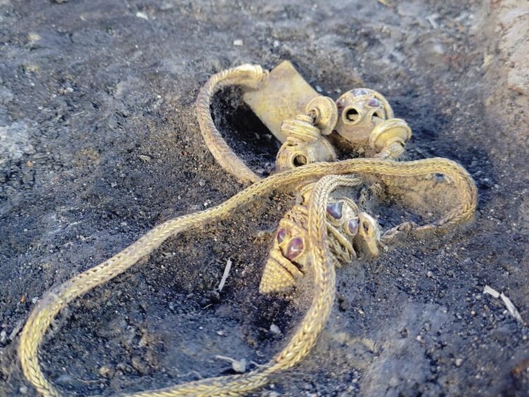 Unique gold artifacts found in tomb of Thracian warrior