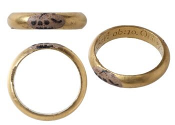 18th-century gold mourning ring unearthed in Norfolk field by detectorist