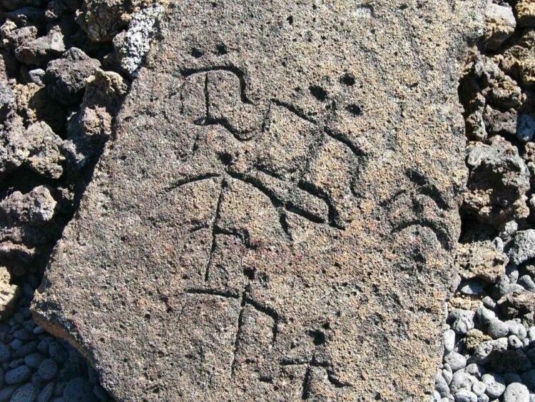 Ancient Hawaiian petroglyphs reemerge on Oahu’s shores after years of being hidden