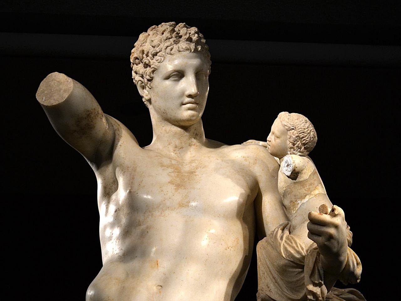 Hermes statue unearthed in the ancient city of Aspendos, Türkiye