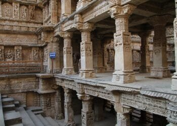 Historic stepwell discovered near the Banke Bihari temple in India