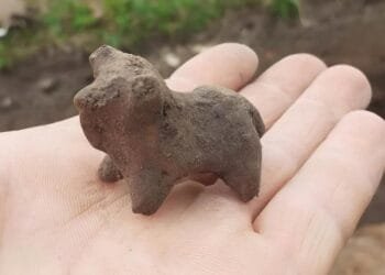 Early Iron Age bull figurines unearthed near Halych, Ukraine