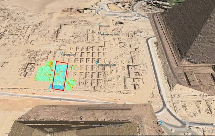 Archaeologists identify buried L-shaped structure near Giza Pyramids