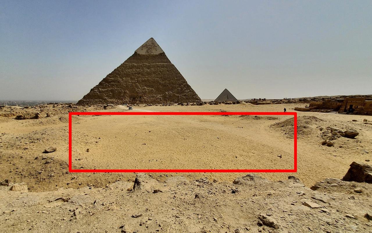 Archaeologists identify buried L-shaped structure near Giza Pyramids