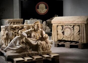 Italian police recover looted Etruscan sarcophagi