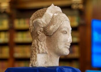 Ancient Greek marble kore head unearthed in Etruscan Vulci reveals rare evidence of cross-cultural exchange outside Greece