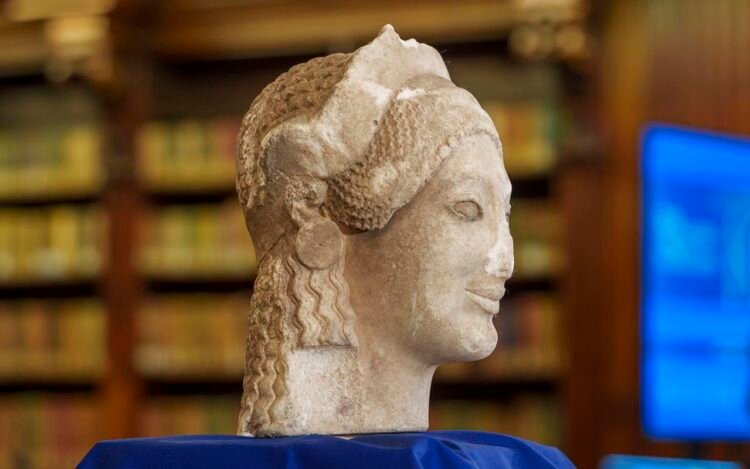 Ancient Greek marble kore head unearthed in Etruscan Vulci reveals rare evidence of cross-cultural exchange outside Greece