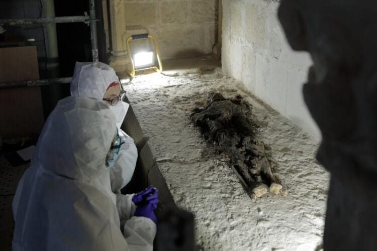 Human remains of medieval Catalan nobility unearthed in Santes Creus Monastery