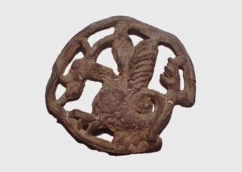 Rare medieval pilgrim badge depicting a dragon found in Poland