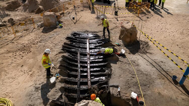 500-year-old medieval shipwreck unearthed in Barcelona