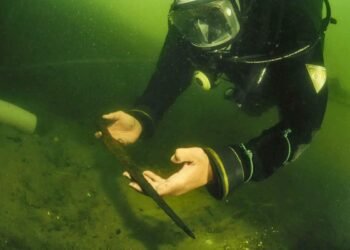 Medieval spear hoard unearthed in Lake Lednica reveals elite weaponry of the early Piast state