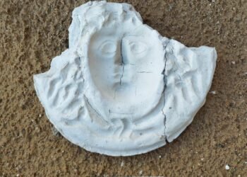 1st century BCE Medusa mask mold unearthed in ancient Finziade, Sicily