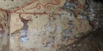 Extraordinary painted tomb discovered in Tarquinia’s Etruscan necropolis in Italy
