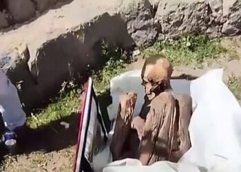 Peru police find pre-Hispanic era mummy in man's bag